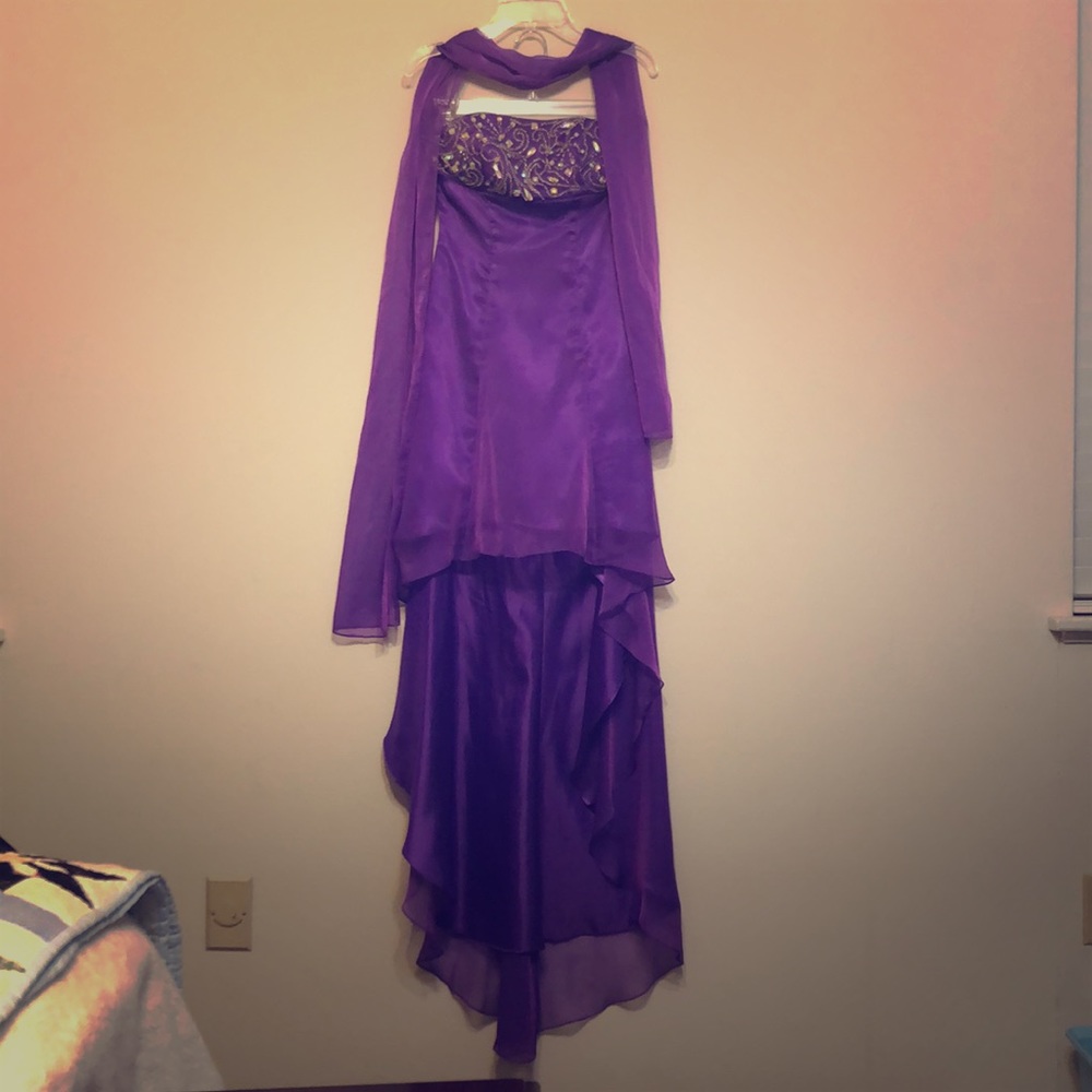 Purple Hight-Low  Formal